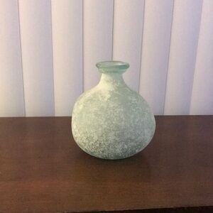 Green and Blue Textured Accent Vase